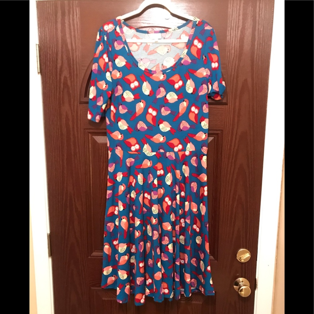 LuLaRoe 2XL Nicole Bird Owl